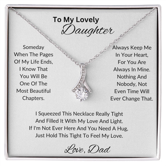 To My Lovely Daughter Alluring Beauty Necklace